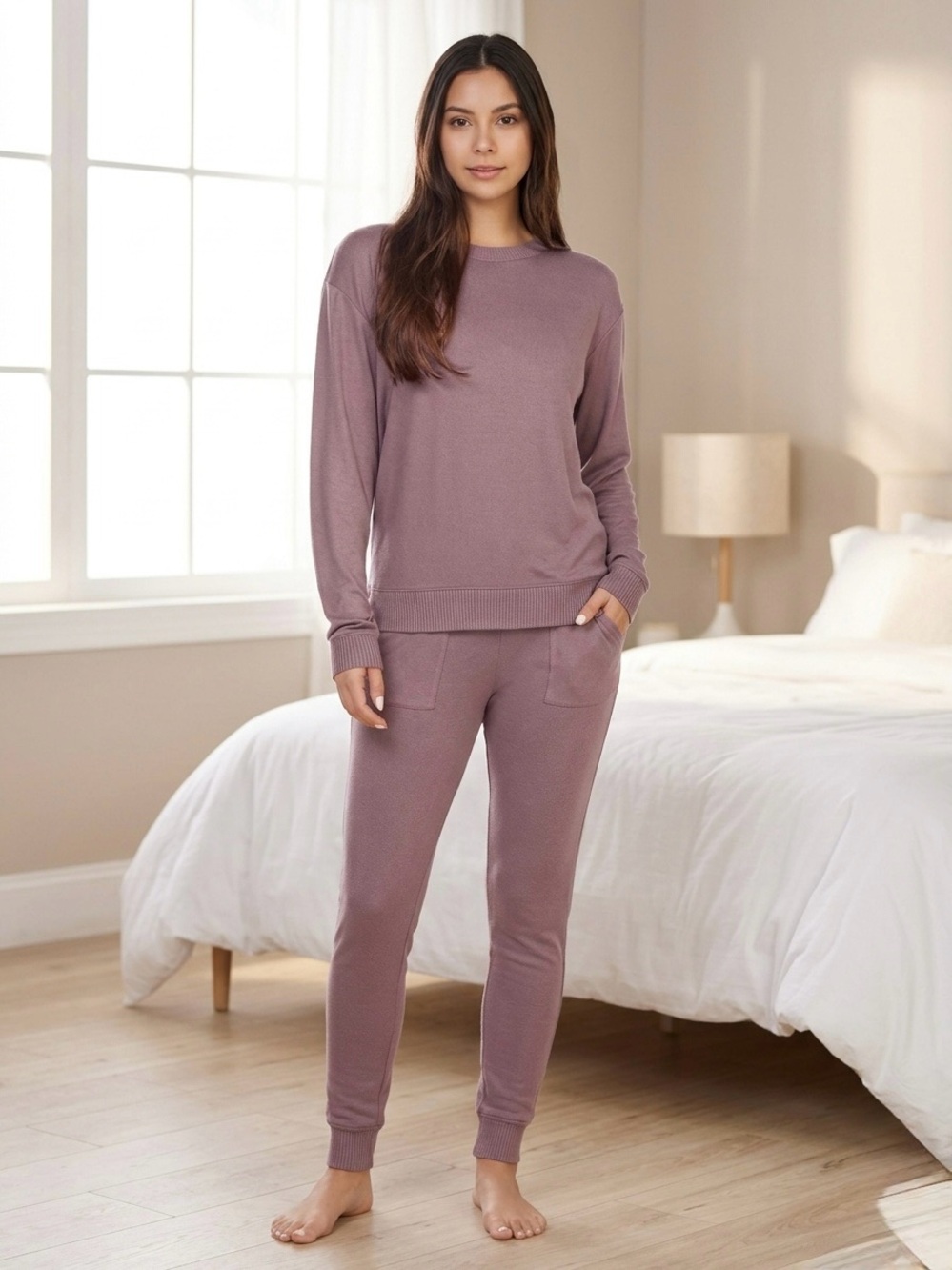 NWT Honeydew Super Soft 2-Piece Pajama Set Amethyst Purple Lounge S